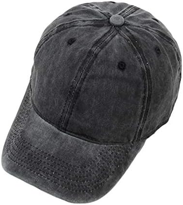 ארוך שטף כותנה בייסבול כובע נמוך פרופיל מתכוונן אבא כובע בציר במצוקה כדור לגברים נשים