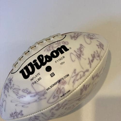 2001 קבוצת בולטימור רייבנס החתימה את וילסון NFL כדורגל JSA COA 5 - כדורגל חתימה