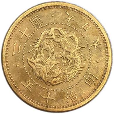 Meiji יפני מובלט עשר שנים מטבע זיכרון מצופה זהב מיקרו אוסף CollectionCoin מטבע זיכרון מטבע זיכרון