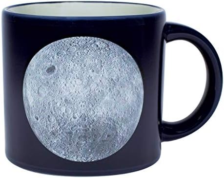 ספל ירח משתנה בחום - הוסף קפה ושמות של אתרי נחיתה אסטרונאוטים ועוד מופיעים