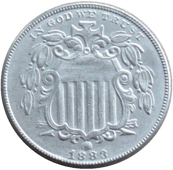 מגן אמריקאי 5 סנט נחושת-ניקל העתק זר מטבע זיכרון