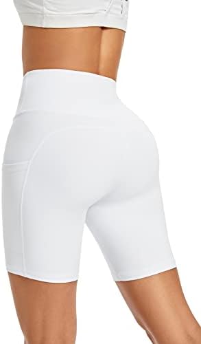 מכנסיים קצרים של אופנוענים של נשים G4Free, מכנסי אימון יוגה 5/8 אינץ