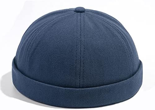 קרוגו חסר שולים דוקר כובע התגלגל שרוול נמל כובע יוניסקס גולגולת כובע סיילור דייג לא מגן כובע מגניב כפת כובע שעון כובע