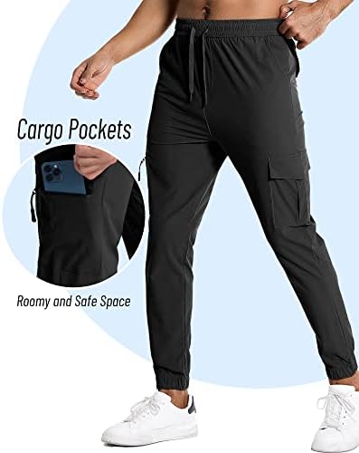 Y yerfone מכנסי הליכה על מכנסי טיול מהירים יבש גולף עם כיסים מכנסיים נמתחים דלים מתאימים אימון אתלטי טיולים קל משקל