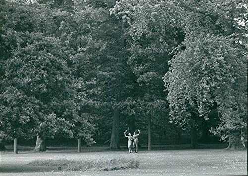 תצלום וינטג 'של ביטריקס וקלאוס הולנד מנופפים מרחוק.