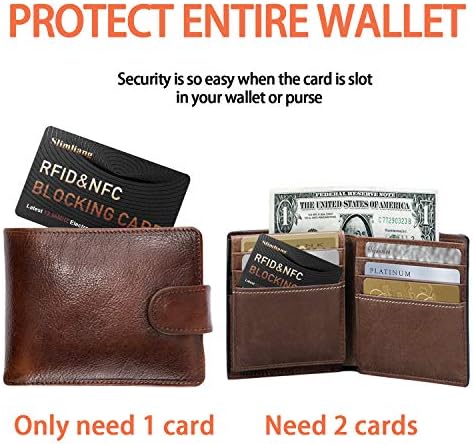 כרטיס חסימת סלימליאנג, הגנה ללא מהומה ארנק שלם ומגן ארנק, חוסם מגן כרטיסי אשראי בנקאי ללא מגע