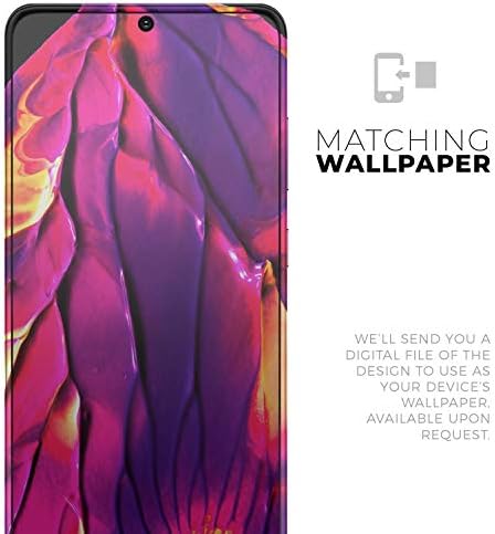 תכנן Skinz נוזל צבע מופשט צבע V17 מגן מדבקות ויניל עוטף כיסוי עור תואם ל- Samsung Galaxy S20