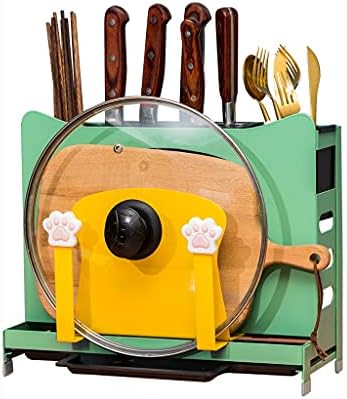 מכסה מתלה דוכן כף מחזיק תנור ארגונית בית אחסון מרק כפית דוגמנות מדפי נשען מטבח כלים