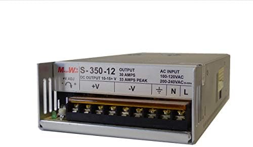 Megawatt S-350-12 30 אמפר 9.5-15 וולט מתכוונן HAM CB אספקת חשמל רדיו 13.8V 12V 33A שיא לא שיבוט אמיתי מגוואט MW