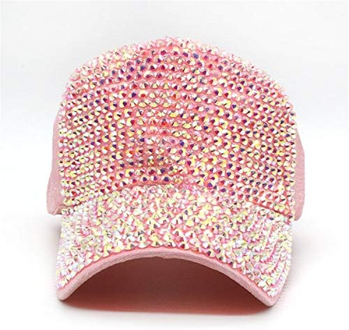 Andongnywell Unisex Rhinesestone Cap כובע גולף כובע גולף מתכוונן הגנה על שמש כובעי יהלום כובעי ברווז כובעי ברווז