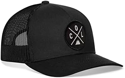 כובע משאית של האקה סטייט סיטי לגברים ונשים, כובע בייסבול מתכוונן, סנאפבק רשת, כובע גולף שחור חיצוני חסון