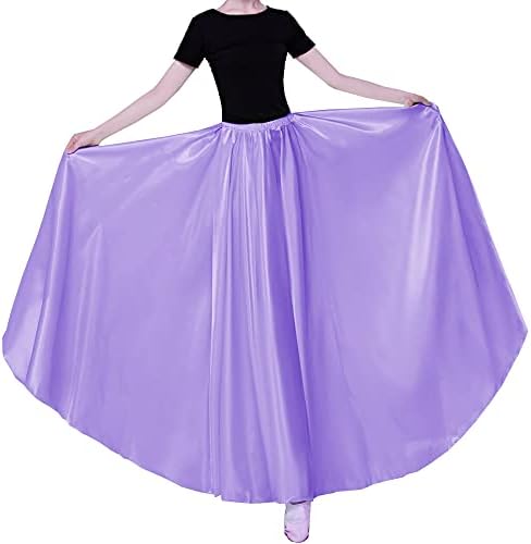 נשים ארוך טול רטרו מקסי תה קרסול אורך מבריק חצאית ריקודי בטן ריקוד תלבושות קוספליי חג בסוף השבוע מסיבת ארוחת ערב