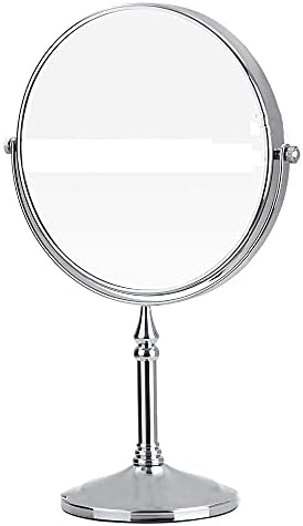 ליאנקסיאו-איפור מראה, 8 אינץ כפול צדדי פליז אמבטיה עם הגדלה 360 תואר סיבוב מראת איפור קוסמטי