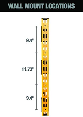 מתלה אחסון עץ ועץ שלוחה לקיר דוולט 3 חלקים למדפי סדנאות, אחסון רב עומק, תומך בסך הכל 273 פאונד.