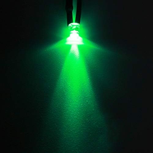 דיודה פולטת אור מראש דיודות LED 12V מדגישות ראש עגול חרוז LED 3 ממ אורלד אור ירוק אור לתאורת בית DIY