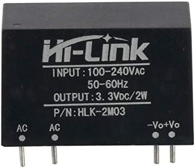 Hi-Link HLK-2M03 מודול אספקת חשמל AC-DC 220V עד 3.3V 600MA צעד למטה בול מבודד ממיר מתג בית חכם