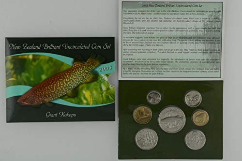 NZ 2003 סט מטבעות לא מחולל שנתי - ענק קוקופו לא מחולק