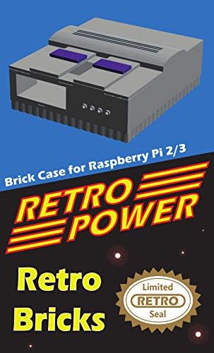 SNES Retro Brick Raspberry Pi 4B, 3b, 3b+, 2b Case, retropie
