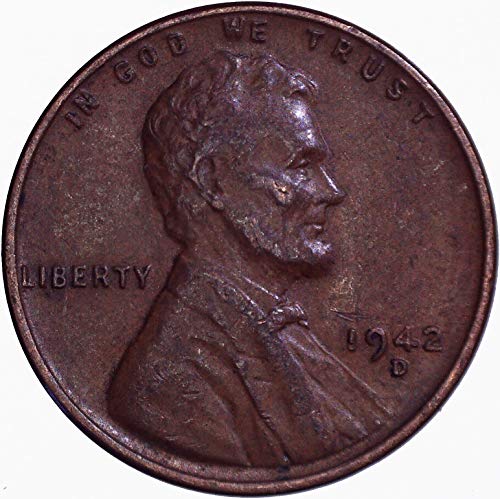 1942 ד לינקולן חיטה סנט 1 ג בסדר גמור