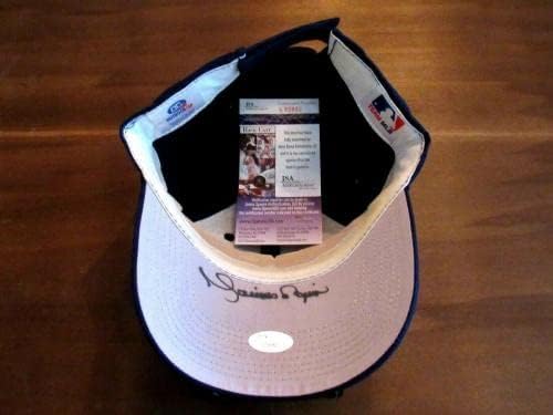 Mariano Rivera Hof WSC MVP שמור מנהיג ניו יורק ינקי חתום כובע כובע אוטומטי JSA - כובעי חתימה