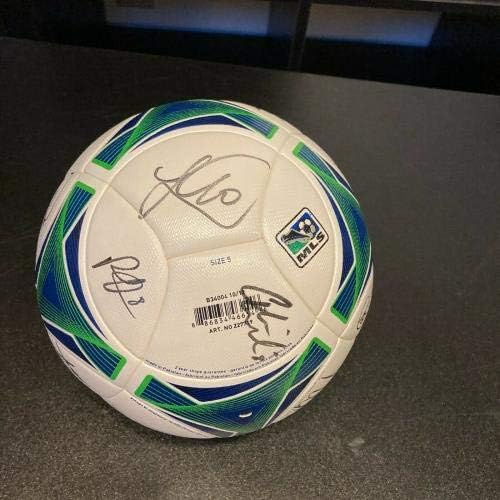2013 MLS All Star Game Multi חתום על אדידס כדורגל כדור כדורגל JSA COA - כדורי כדורגל עם חתימה