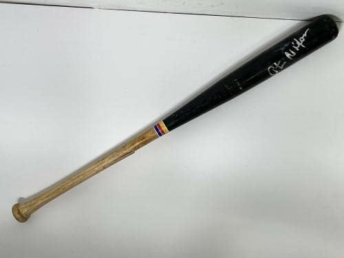 Otis Nixon Expos Braves חתום על חתימה קופר משמש DNA של BAT PSA - עטלפי MLB עם חתימה