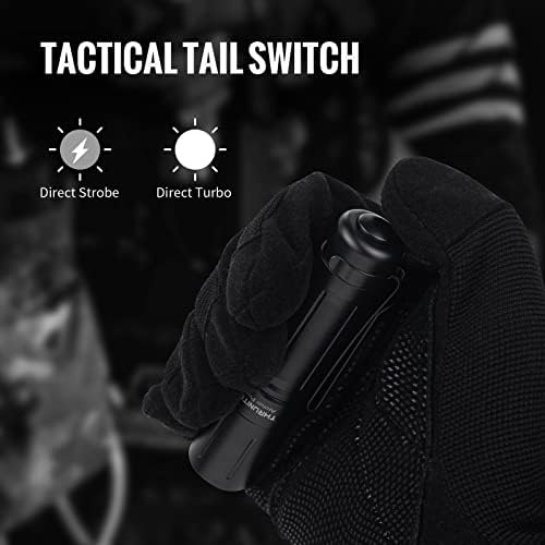 Thrunite EDC Flashlight Archer Pro, USB C נטען פנס כיס קטן, 1022 מתג זנב לומן גבוה פנס LED לקמפינג, חיצוני וחירום - לבן ניטרלי