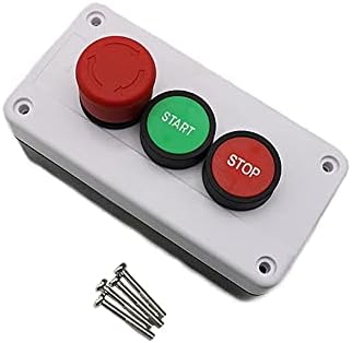 עצירה חירום של Befia NC אין אדום ירוק לחצן כפתור תחנת התחלה להפסיק איטום עצמי כפתור אטום למים מתג תעשייתי 600V 10A
