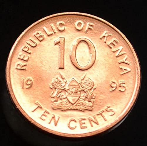 מטבעות קניה 10 נקודות 1995 דמות מטבע אפריקני חדש נחושת 16.6 ממ בקוטר קטן