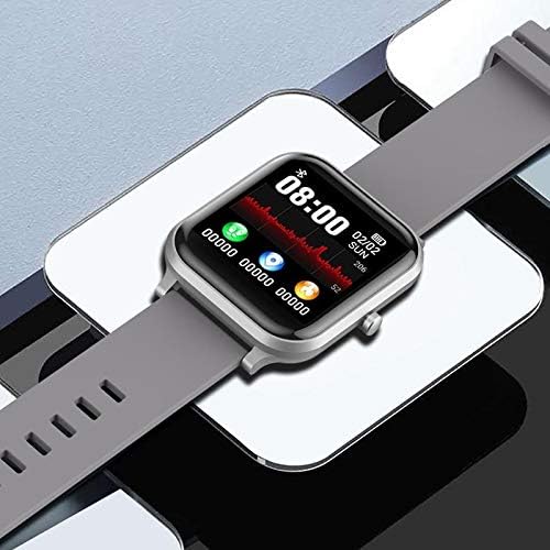 GPPZM חכם שעון גברים נשים מגע מלא דופק דופק מוניטור לחץ דם חיבור כושר שעון חכם עבור iOS אנדרואיד
