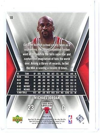 2005-06 SPX 10 Michael Jordan Chicago Bulls High End - ספינות מנטה במחזיק חדש לגמרי