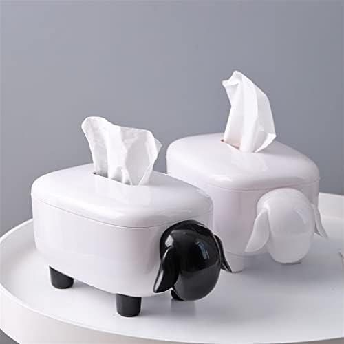 Genigw קופסת רקמות לבנה דגם כבשים דגם עיצוב הבית אביזרי אחסון קופסאות קרטון קופסת קופסת חדר שינה סלון קישוט מטבח