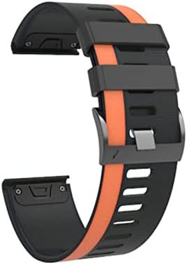 קוסמה 22 26 ממ רצועות שעון מהירות צבעוניות צבעוניות עבור Garmin Fenix ​​7 7x סיליקון Easyfit Watch צמחי כף היד