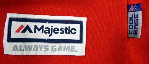 פילדלפיה פיליס אלכסיס ריברו 80 משחק משומש ג'רזי אדום הרחבה ST XL DP13604 - משחק משומש גופיות MLB