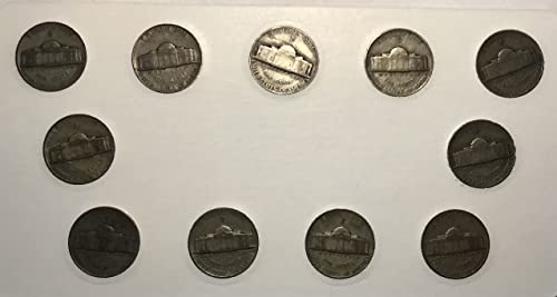 1942 P D S Jefferson Time Silver Nickel מוכר טוב מאוד