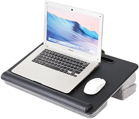 שולחן עור מחשב נייד של מחשב נייד עם כרית עכבר, שולחן הברכי