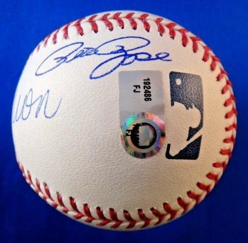 האנק אהרון פיט רוז קל ריפקן חתום בייסבול רשמי MLB שטיינר הולוגרמה - בייסבול חתימה