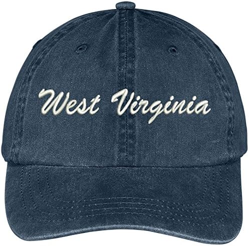 חנות הלבשה אופנתית מערב וירג'יניה סטייט רקומה כובע כותנה מתכוונן פרופיל נמוך