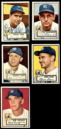 1952 Topps New York Yankees Team Set w/o Mantle New York Yankees Ex Yankees