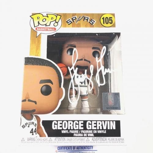 ג'ורג 'גרווין חתום על פאנקו פופ psa/DNA סן אנטוניו ספרס חתימה - צלמיות NBA עם חתימה