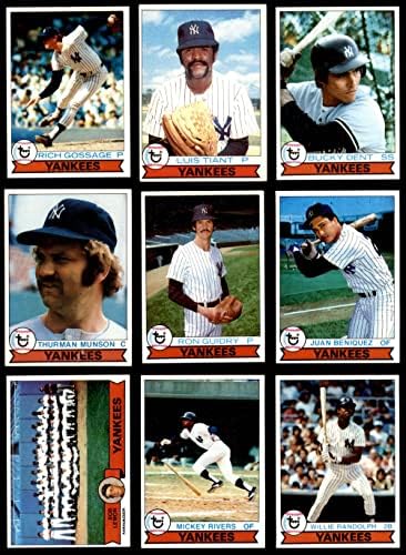 1979 Topps Burger King Yankees Sette Team Set Ex/MT+