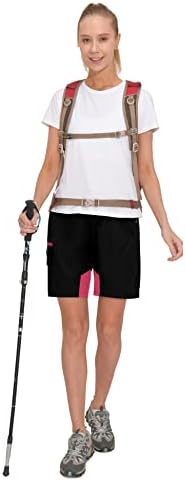 חמור קטן אנדי אנדי גולף לנשים מכנסי טיול קצרים קלים משקל קלים מהיר יבש חיצוני קיץ עם כיסים 9 אינץ '