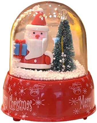 קישוטים לחג המולד של ג'נפך מקורה, גלובוס שלג לחג המולד חמוד סנטה קלאוס שלג עץ חג המולד עץ חג מולד עיצוב חג המולד לשולחן, אח, איש שלג בסלון