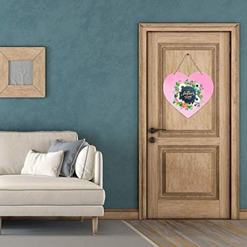 גולאריזי בצורת לב יום שלט דלת שלט שמח - עיצוב הבית של אמא קדמית קדמית