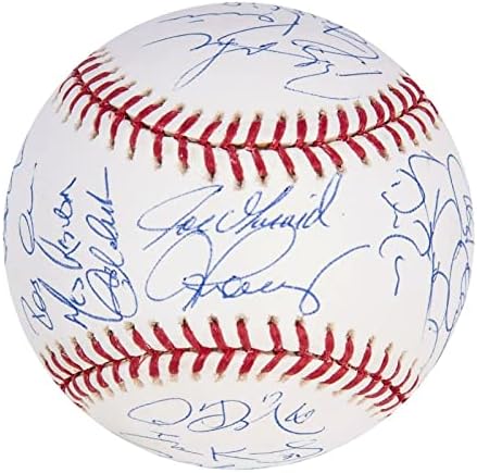 2008 קבוצת ינקי ניו יורק חתמה על בייסבול דרק ג'טר מריאנו ריברה שטיינר - כדורי בייסבול חתימה