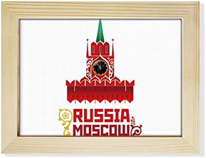 Diythinker רוסיה מוסקבה קרמלין דפוס שולחן עבודה מסגרת תמונה תמונה קישוט לאמנות ציור 6x8 אינץ '
