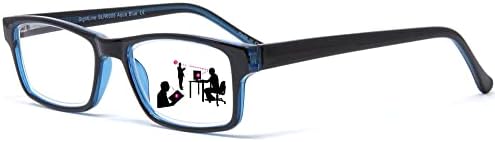 Sightline Multi Focus סגנון טרנדי משקפי קריאה עם עדשות אנטי-רפלקטיביות להפחתת הגדלת עייפות העיניים 2.50