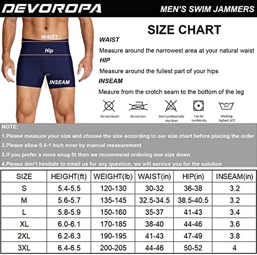 Devoropa's Stallic Stlecie's Jammers Demursion Demussion Swim Swim Contract בגד ים מהיר יבש מכנסי שחייה קצרים