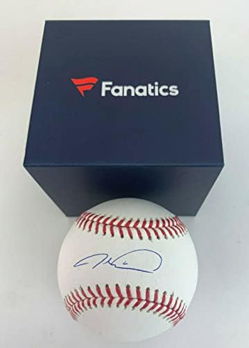 ג'ייקוב דגרום חתום על חתימה עם חתימה של ניו יורק מטס קנאים בייסבול ו- MLB מוסמך - כדורי חתימה