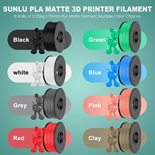 נימה מדפסת תלת מימדית ， Sunlu Pla Meta ו- Pla Matte Trimant Printp